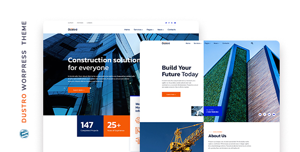 Dustro - Construction Company WordPress Theme 