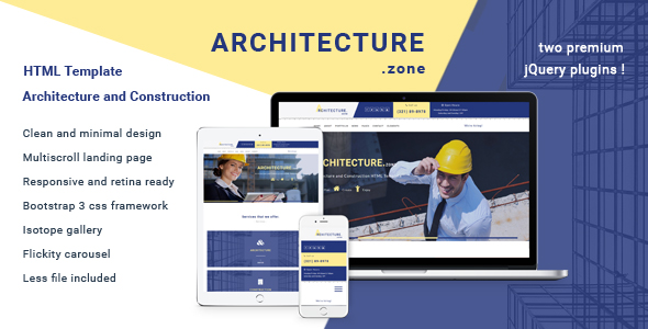 Architecture.zone Architecture and Construction HTML5 Template
