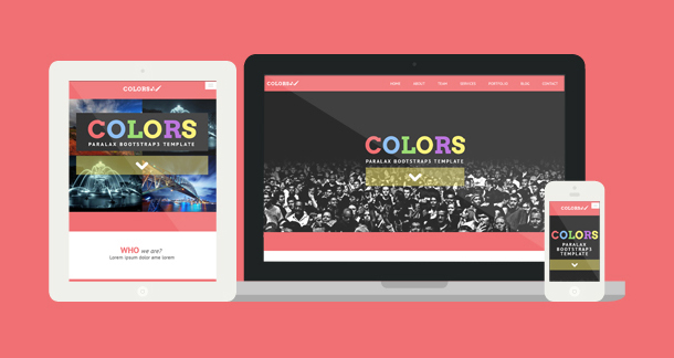 Colors - Paralax Bootstrap HTML5 Template - 6