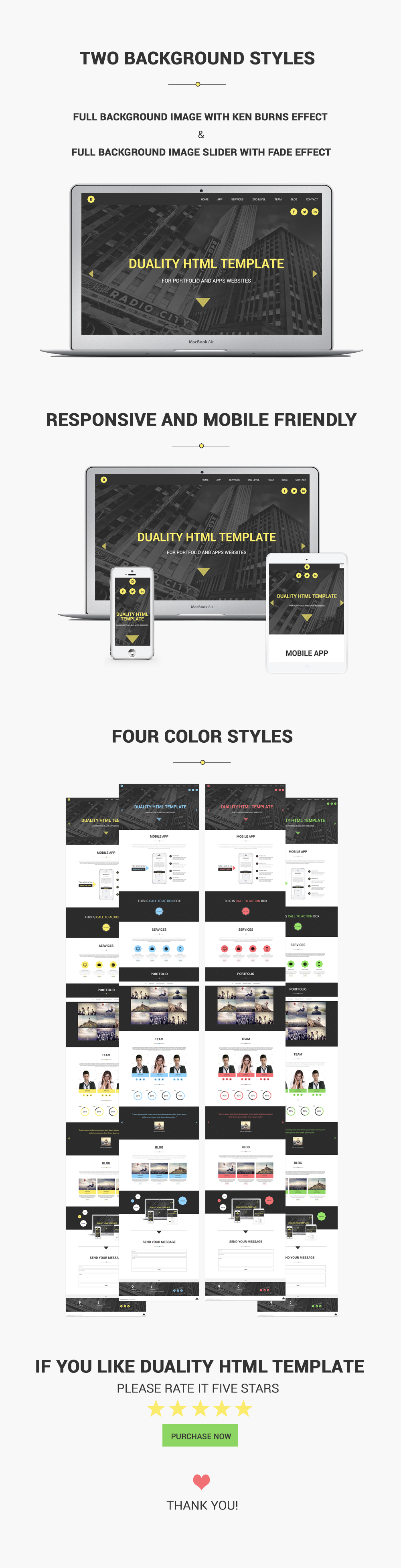 Duality - Portfolio and Apps HTML5 Template - 2