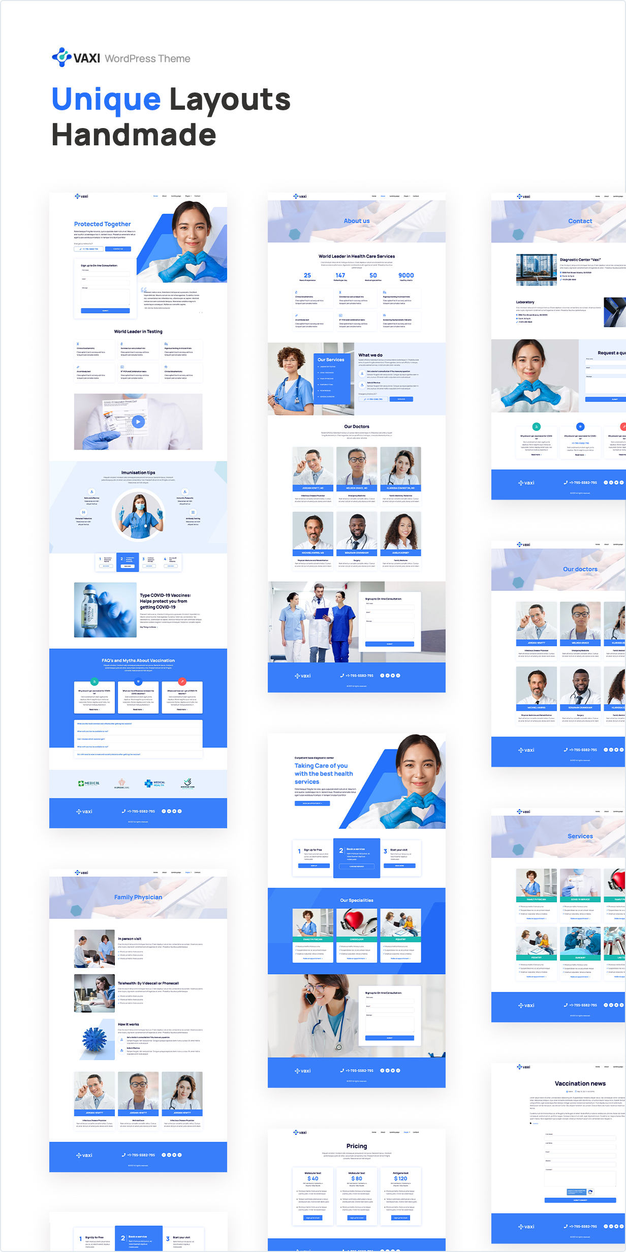Vaxi – Medical and Vaccination WordPress Theme