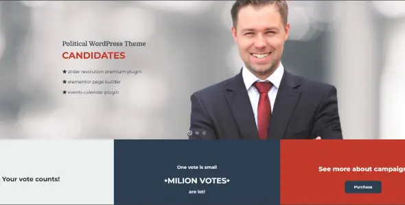 Candidates - Political and Activism WordPress Theme 
