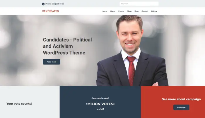 Candidates WordPress Theme