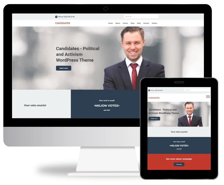 Candidates - Political and Activism WordPress Theme