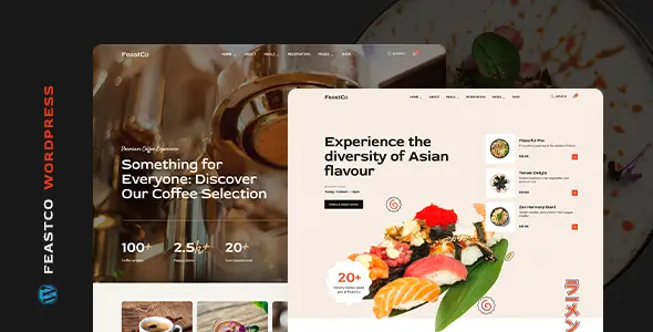 FeastCo - Restaurant and Events WordPress Theme 