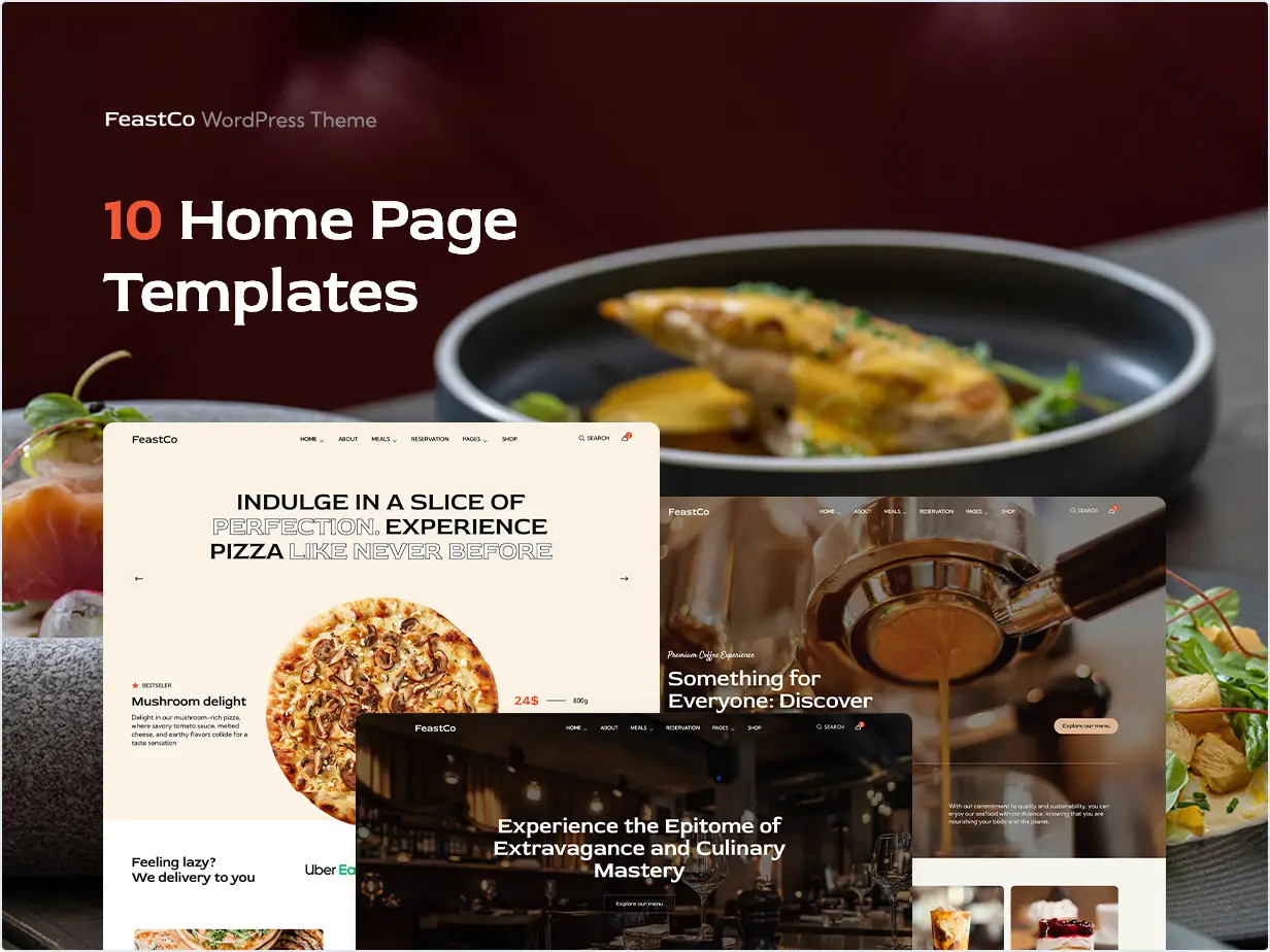 FeastCo - Restaurant and Events WordPress Theme