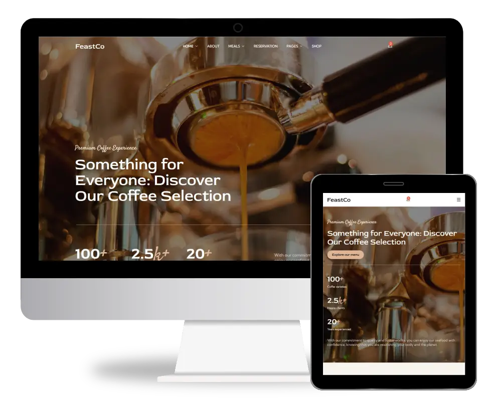 FeastCo - Restaurant and Events WordPress Theme