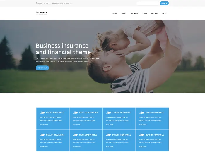 Insurance Agency Business WordPress Theme