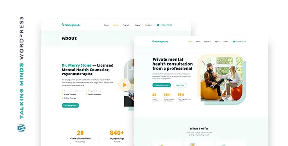Talking Minds - Psychotherapist WordPress Theme 